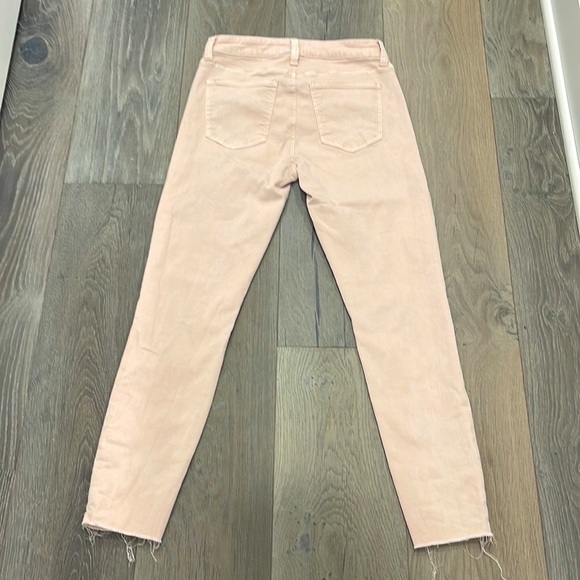 Pistola Pink🌸Audrey Vintage Cutoff Distressed Mid Rise Skinny Jeans 26W - Picture 7 of 8
